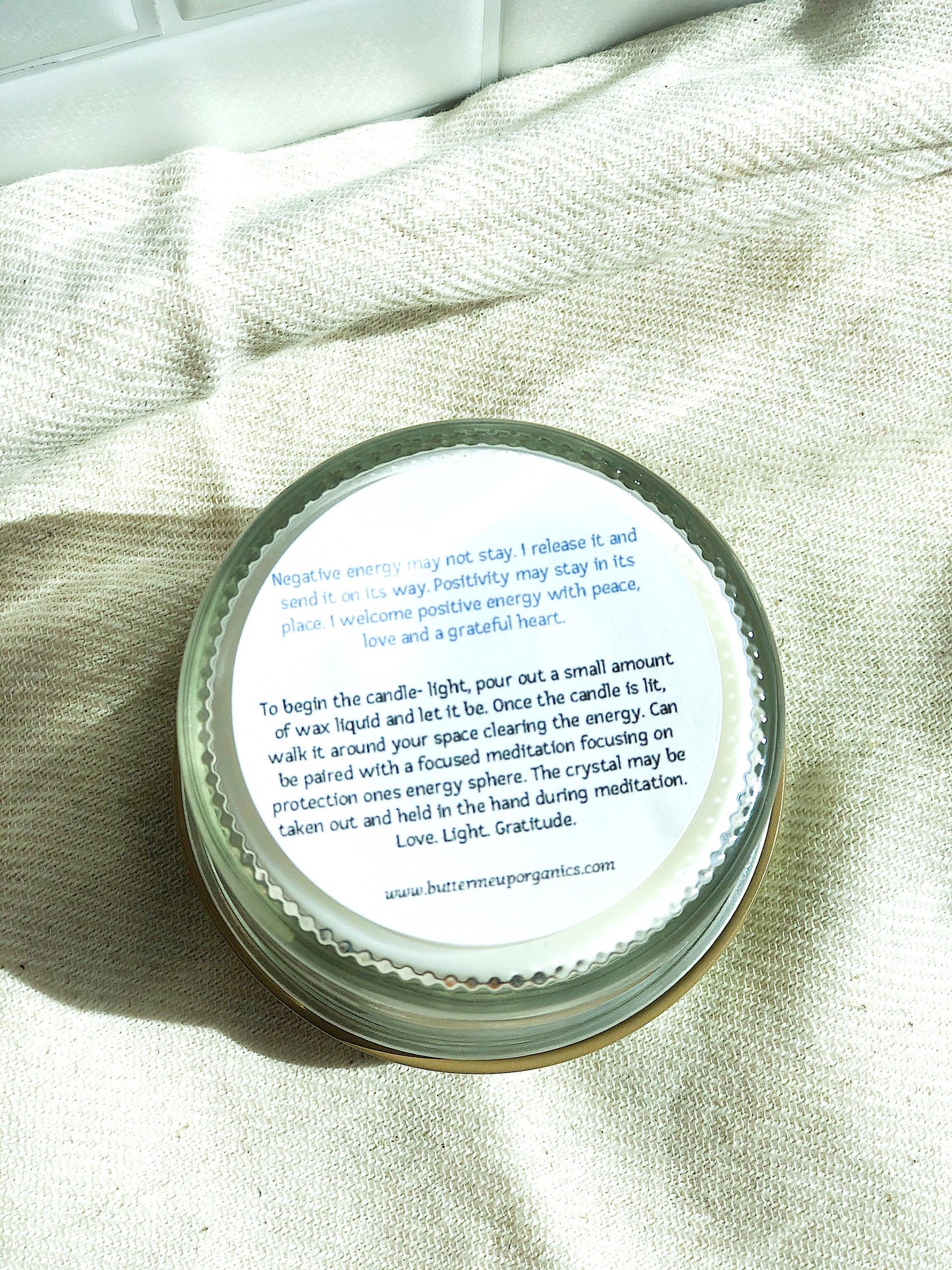 BMU Organic Soy Candle - Clearing