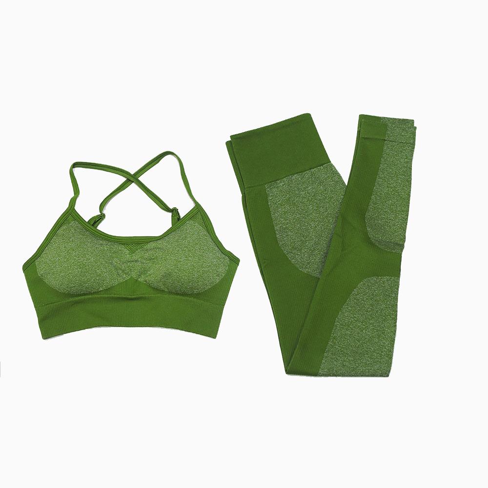 High Waist Athletic Leggings And Stretch Sports Bra