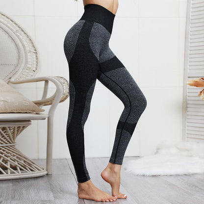 High Waist Athletic Leggings And Stretch Sports Bra
