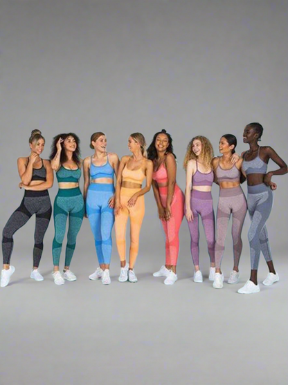 High Waist Athletic Leggings And Stretch Sports Bra