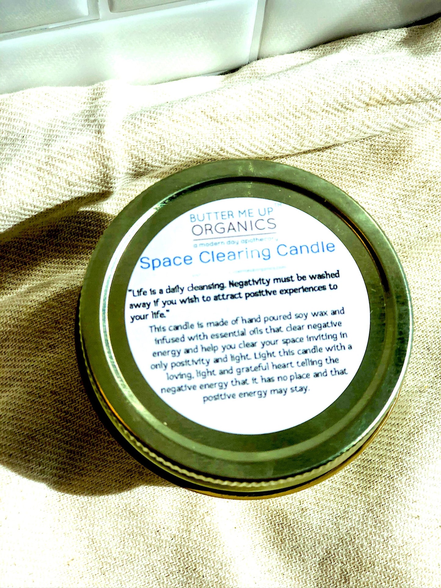 BMU Organic Soy Candle - Clearing